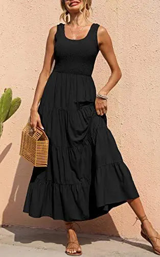Solid Casual Maxi Dress