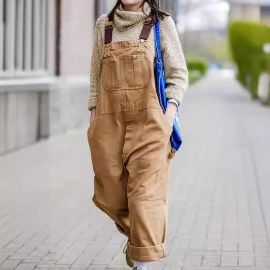 Loose High Waisted Overalls