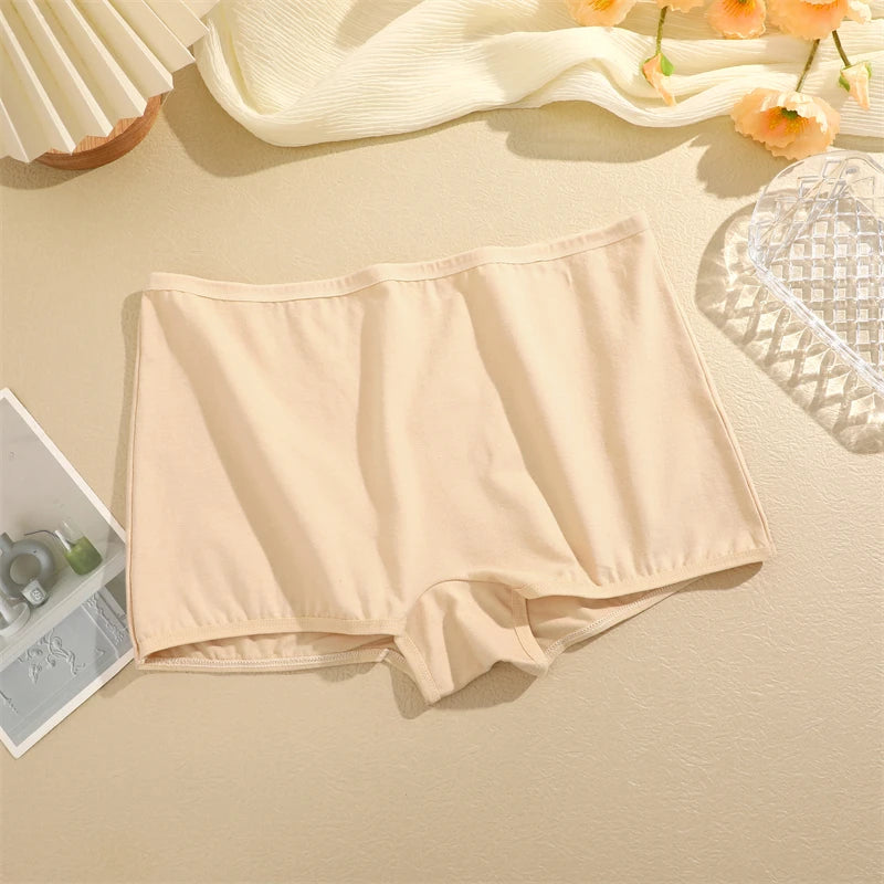 Cotton Seamless Solid Color Briefs