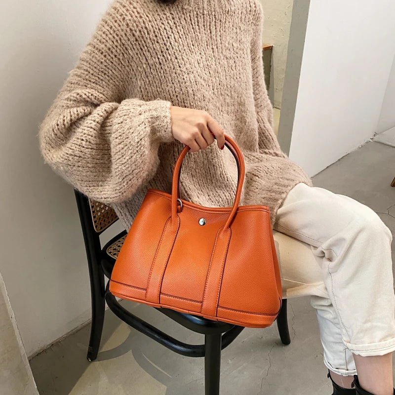 Medium Sized Leather Handbag