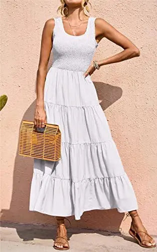 Solid Casual Maxi Dress