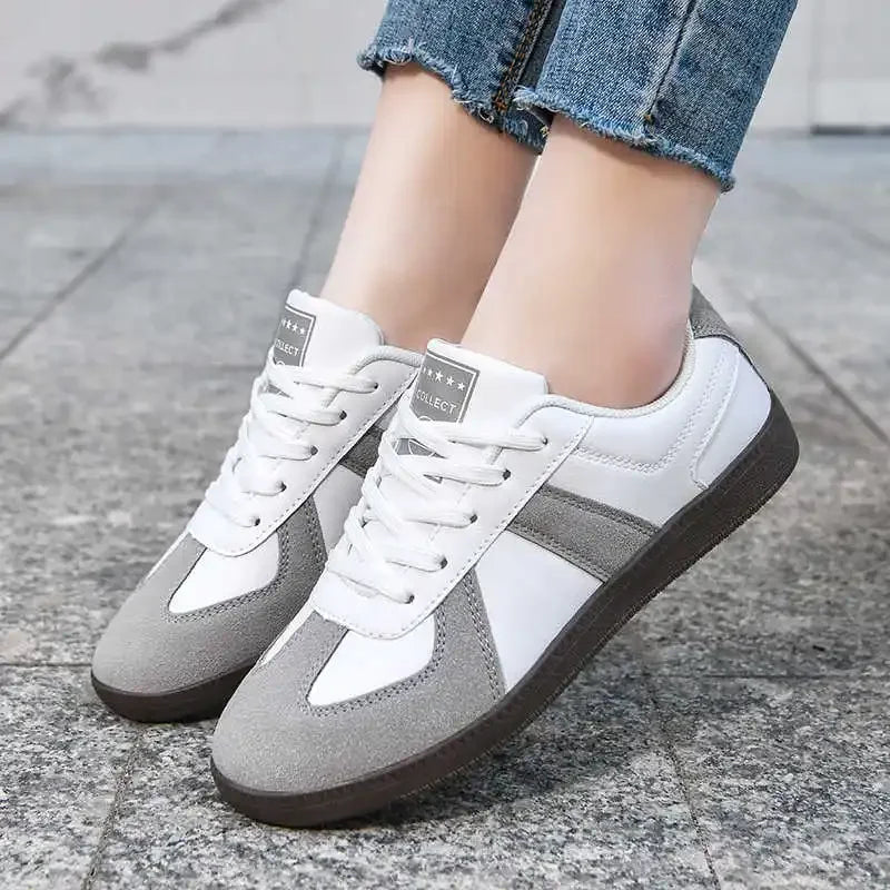 Faux Leather Sneakers